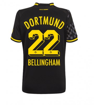 Borussia Dortmund Jude Bellingham #22 Bortedrakt Kvinner 2022-23 Kortermet
